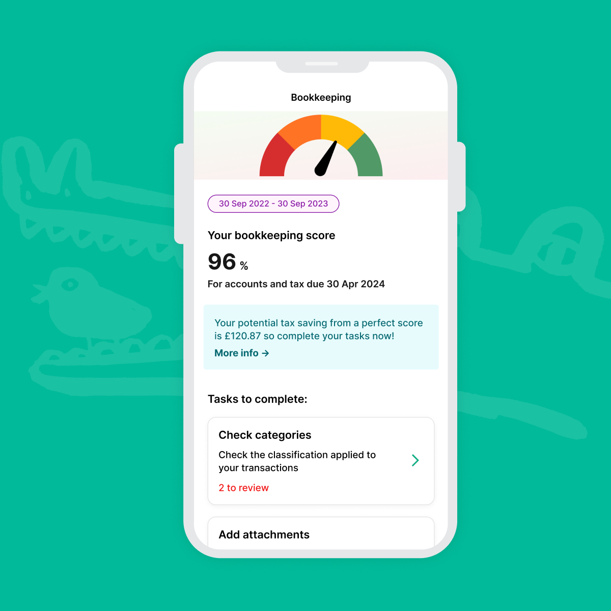 Product Design example by Camille Brunette, ANNA Money Bookkeeping Score