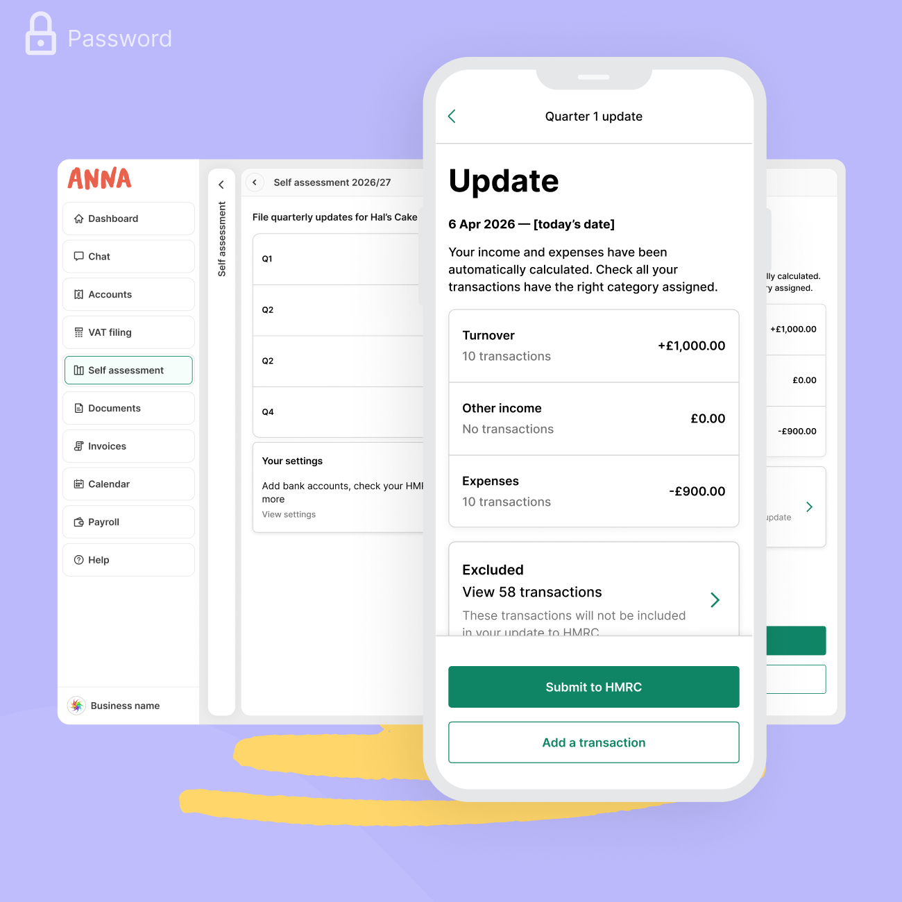 Product Design example by Camille Brunette, Making Tax Digital filing tool